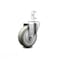 Service Caster 4 Inch Gray Polyurethane Wheel Swivel 7/8 Inch Square Stem Caster SCC SCC-SQ20S414-PPUB-GRY-78 - alternate 1